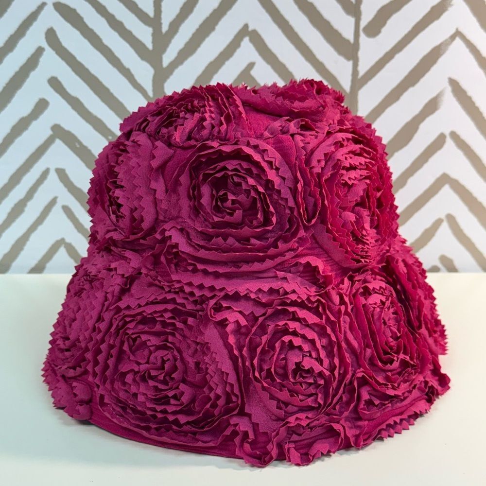 RARE Kate Spade Madison Avenue Collection Pink Floral Bucket Hat RARE